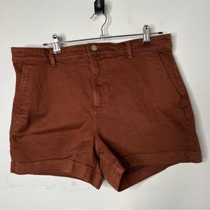 Everlane Cotton Twill Short Jean Shorts Rosewood Brown Size 16